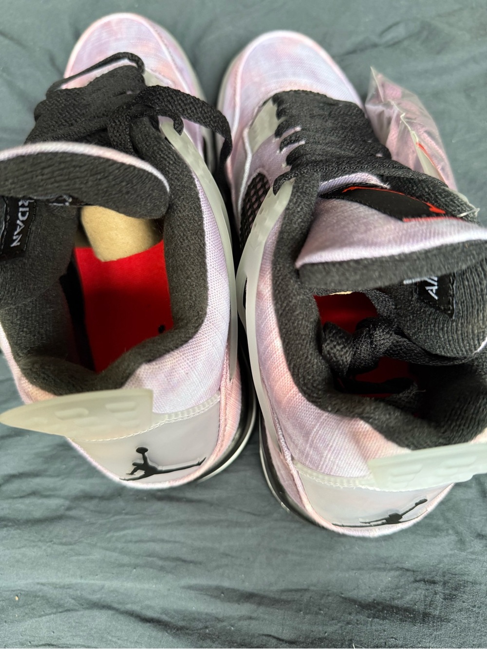 Air Jordan 4 Retro SE 7.5 men’s 9-9.5 in womens Tie-Dye Sneakers lavender pink - Picture 14 of 15